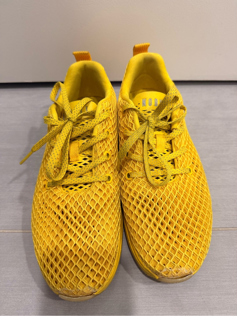 NOBULL Yellow Mesh Sneakers